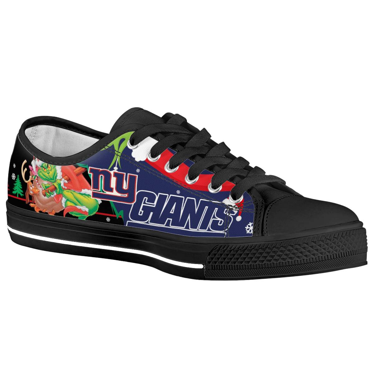Women's New York Giants Low Top Canvas Sneakers 004